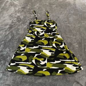 RMLA Spaghetti Strap Camo Dress